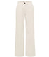 LANIUS gestreepte pantalon ISA BLACK WHITE  biologisch katoen
