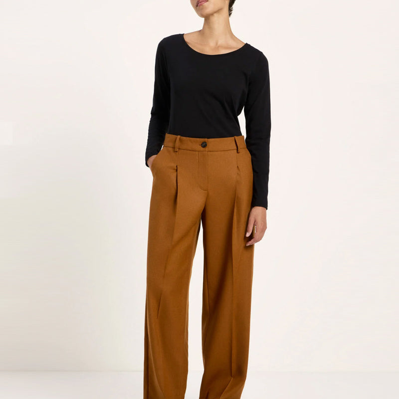 LANIUS Culotte LOIZA BORDEAUX mit Bundfalten