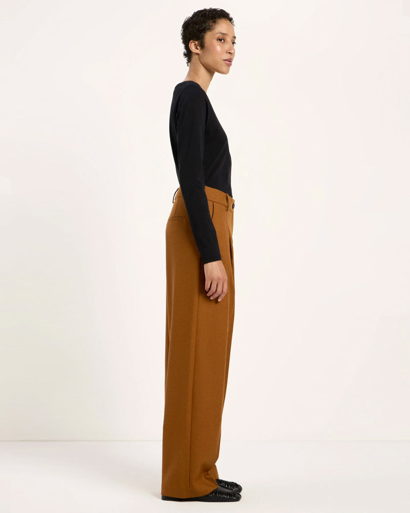LANIUS Culotte LOIZA BORDEAUX mit Bundfalten