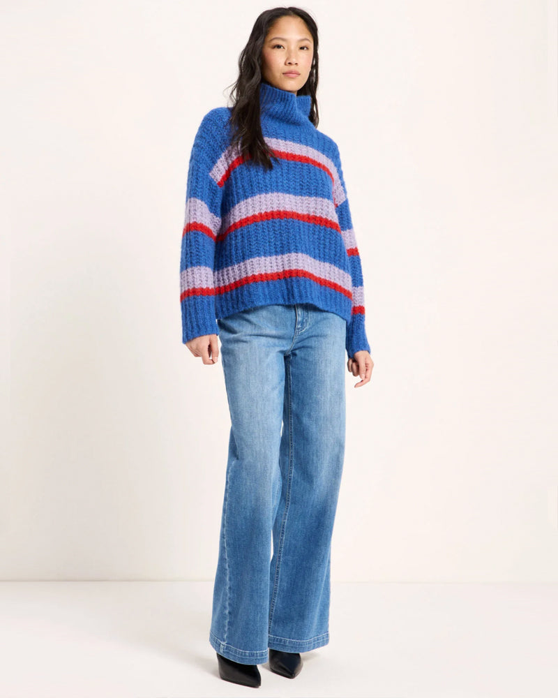 LANIUS Alpaka-Kabelpullover YVE BORDEAUX