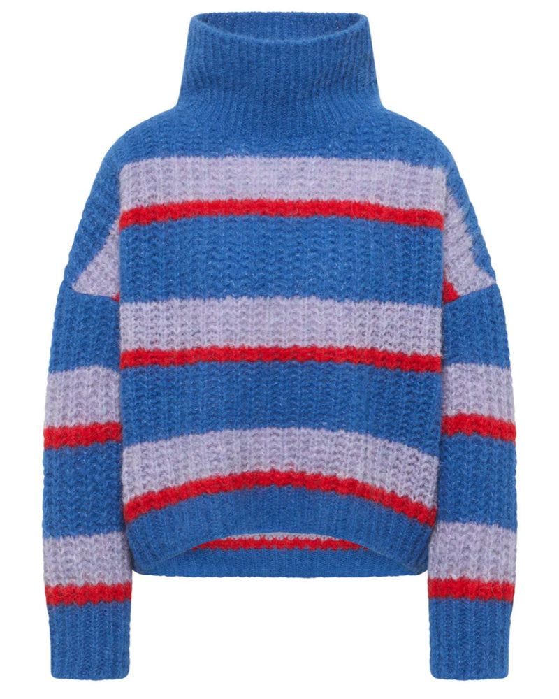 LANIUS Alpaka-Kabelpullover YVE BORDEAUX
