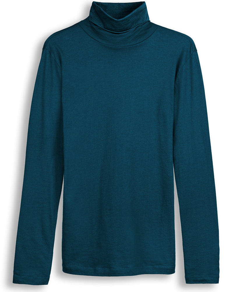 LIVING CRAFTS gestreepte coltrui NIA TEAL biologisch katoen
