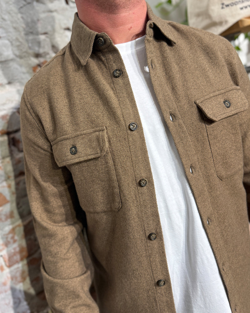 LIVING CRAFTS flannel shirt overshirt BEN SAND
