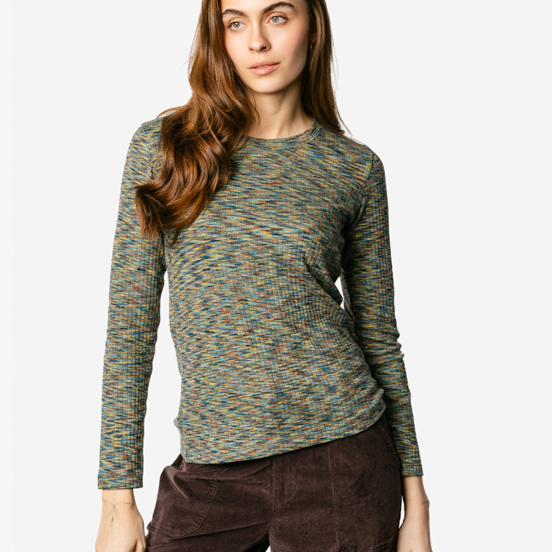LIVING CRAFTS Rollkragenpullover SIA BLUE aus Bio-Baumwolle