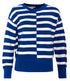 LIVING CRAFTS gestreepte trui MALIKA BLUE biologisch katoen
