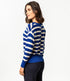 LIVING CRAFTS gestreepte trui MALIKA BLUE biologisch katoen