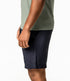 LIVING CRAFTS effen korte broek ROD NAVY  linnen