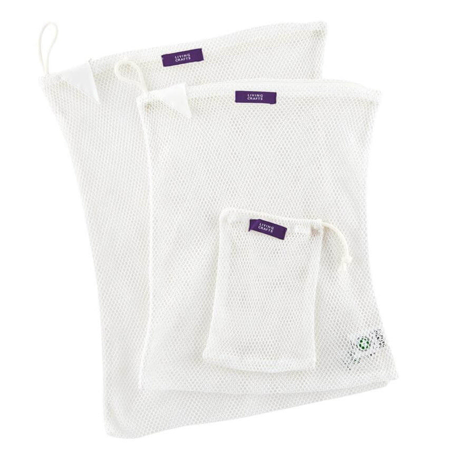 Wasnet netjes van biologisch katoen ZERO WASTE (3 stuks) Living Crafts