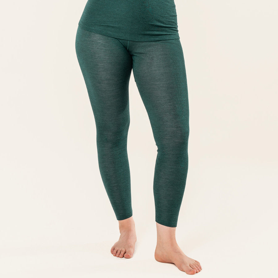 LIVING CRAFTS wol zijde legging dames SEA biologische wol