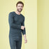 LIVING CRAFTS wol zijde longjohn heren legging PETROL