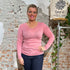 LIVING CRAFTS wol zijde longsleeve biologische wol LIGHT PINK