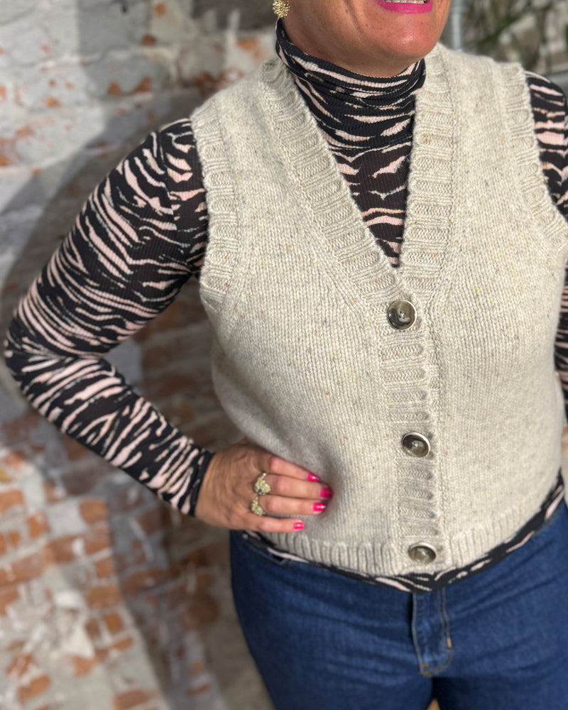 LIVING CRAFTS wollen spencer BIRTHE SAND biologische wol