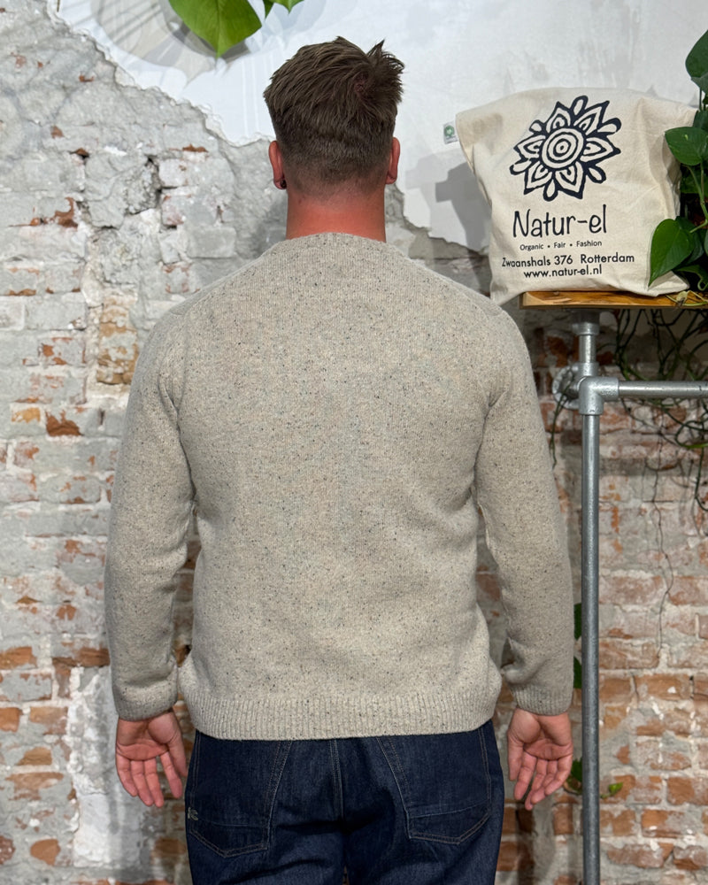 LIVING CRAFTS wool sweater BASTIAN SAND organic wool