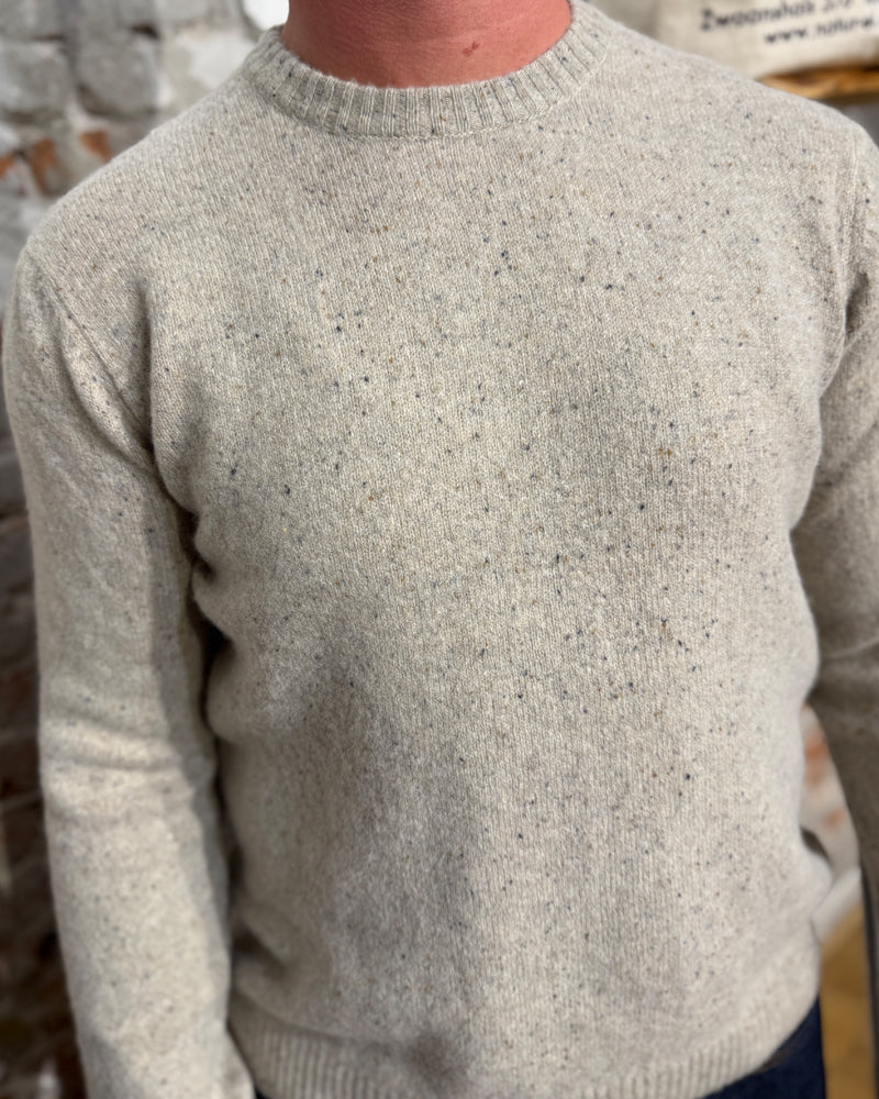 LIVING CRAFTS wool sweater BASTIAN SAND organic wool
