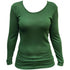 HOCOSA longsleeve van biologische wol zijde dames GROEN