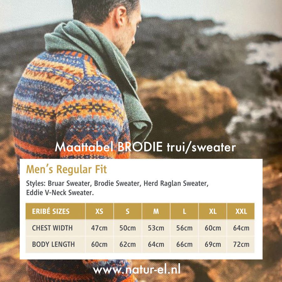 ERIBÉ wollen trui shetland wol supersoft BRODIE RUPERT