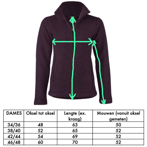 ENGEL wollen Jas vest dames wolfleece BOSGROEN