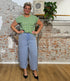 MADNESS 7/8 broek ZITA BLUE biologisch katoen gauze