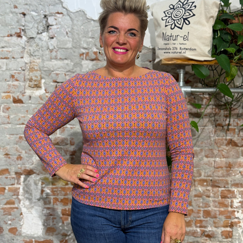 MADNESS U-Boot-Ausschnitt Shirt MEADOW BLUE Bio-Baumwolle