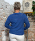 MADNESS vestje AJOUR linnen biologisch katoen BLUE