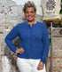 MADNESS vestje AJOUR linnen biologisch katoen BLUE