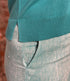 MADNESS wijde trui 1/2 mouw MILA TEAL bio katoen tencel