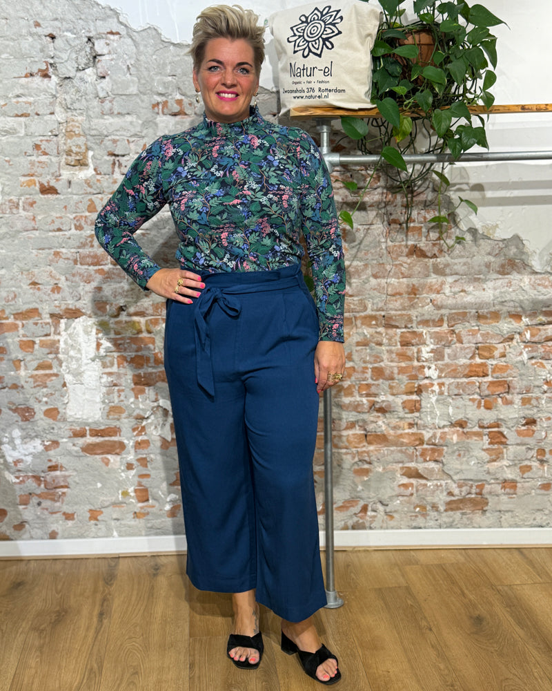 MADNESS paperbag broek MARE BLUE van ecovero en wol