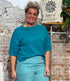 MADNESS wijde trui 1/2 mouw MILA TEAL bio katoen tencel