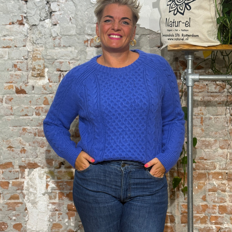 MADNESS V-Ausschnitt Pullover MAUD PINK Alpaka Baumwolle