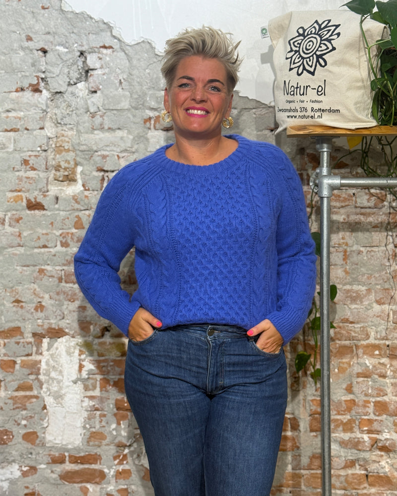 MADNESS V-Ausschnitt Pullover MAUD PINK Alpaka Baumwolle