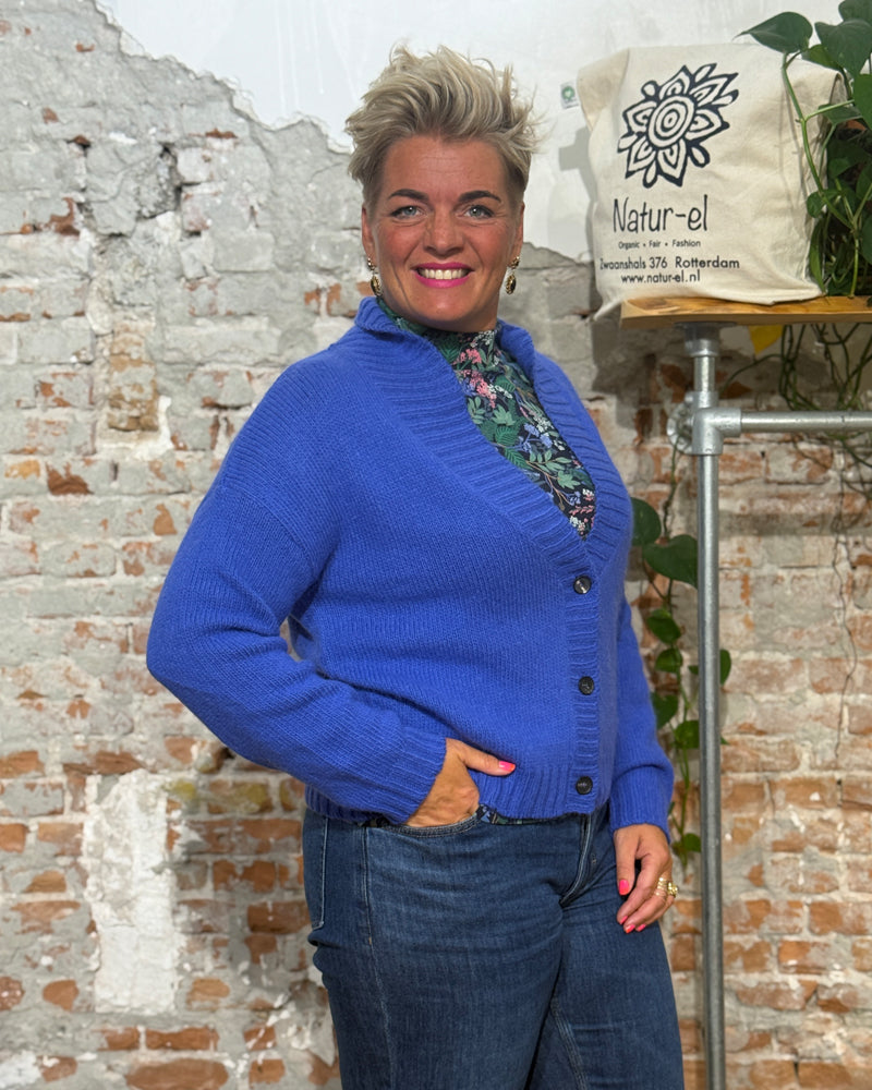 MADNESS V-Ausschnitt Pullover MAUD PINK Alpaka Baumwolle