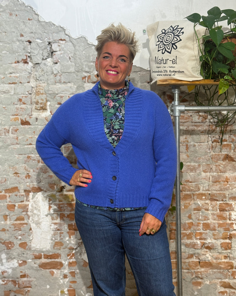 MADNESS V-Ausschnitt Pullover MAUD PINK Alpaka Baumwolle