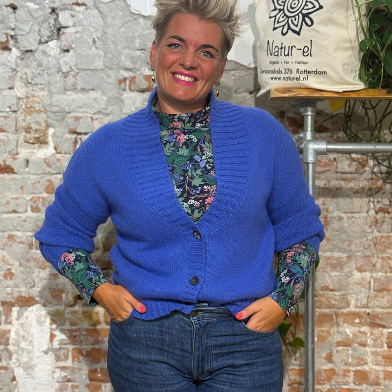 MADNESS V-Ausschnitt Pullover MAUD PINK Alpaka Baumwolle