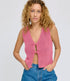 MAZINE gebreide top TAYLOR PINK van biologisch katoen