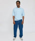 MAZINE gebreide polo shirt DREAM BLUE van biologisch katoen