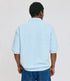 MAZINE gebreide polo shirt DREAM BLUE van biologisch katoen