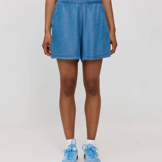 MAZINE korte bermuda broek SERA BLUE van tencel