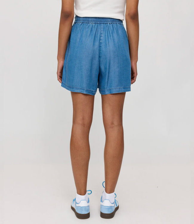 MAZINE korte bermuda broek SERA BLUE van tencel