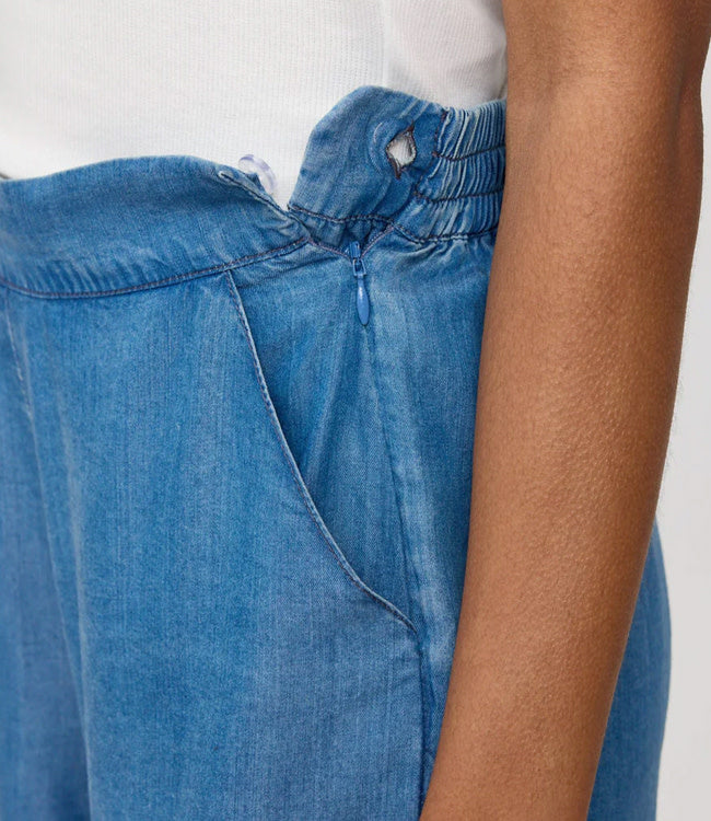 MAZINE korte bermuda broek SERA BLUE van tencel