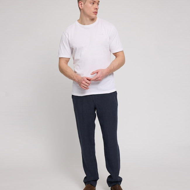 MAZINE lange linnen broek RIK NIGHT pure linnen