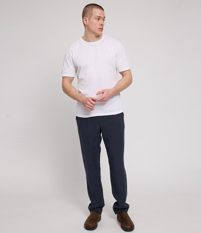 MAZINE lange linnen broek RIK NIGHT pure linnen