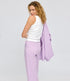 MAZINE linnen broek RITA LAVENDER met wijde pijpen