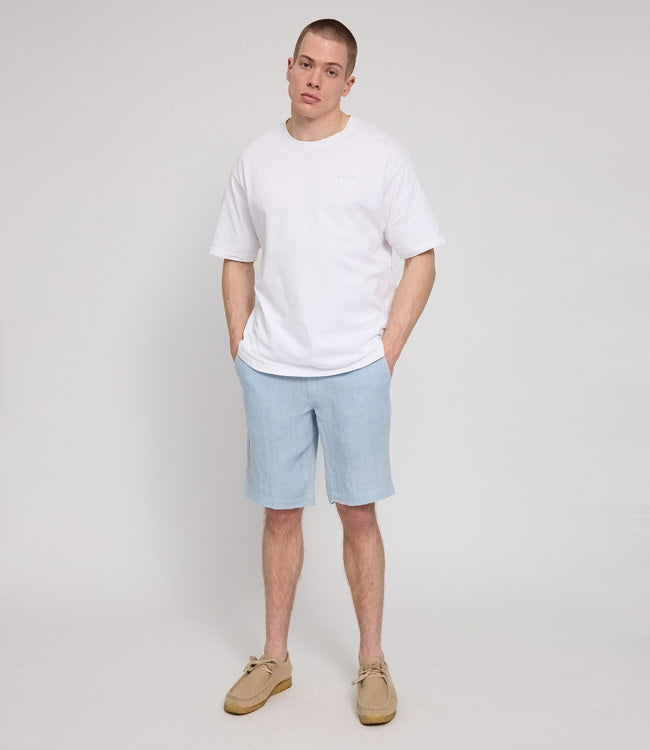 MAZINE linnen korte broek EVAN BLUE bermuda