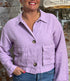 MAZINE linnen blouse jasje JELKA LAVENDER