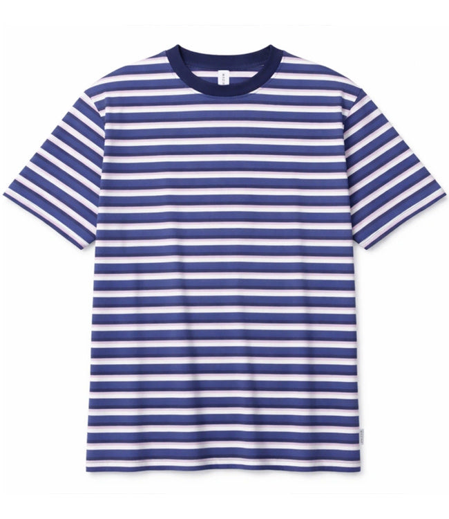 MAZINE gestreept shirt MULTI INDIGO van biologisch katoen