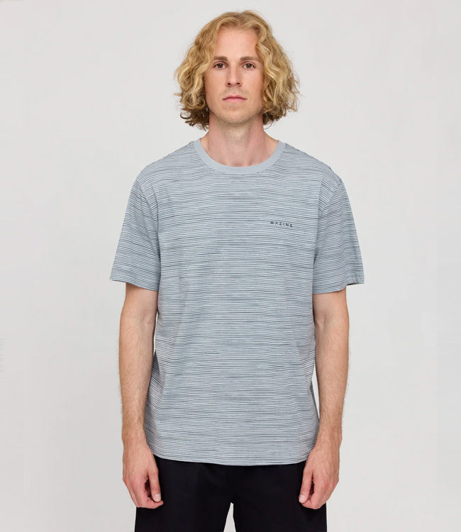 MAZINE gestreept shirt WOBBLY ICE van biologisch katoen