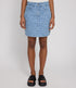 MAZINE denim rok met print LEOPARD biologisch katoen