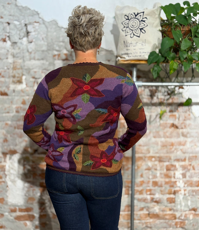 Wollen vest van 100% alpaca AUTUMN DREAMS