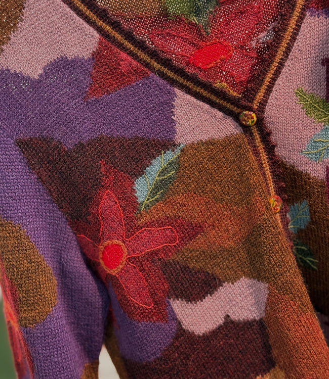 Wollen vest van 100% alpaca AUTUMN DREAMS