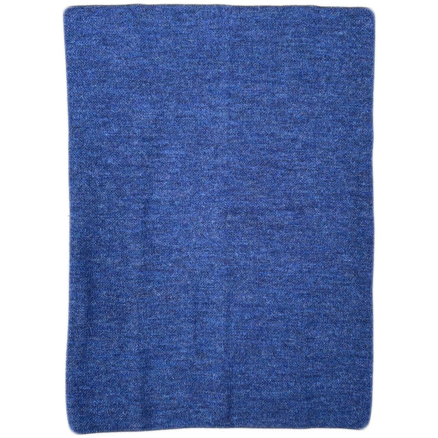 DE COLORES nierwarmer alpaca BLAUW ZWART 86 REVERSIBLE